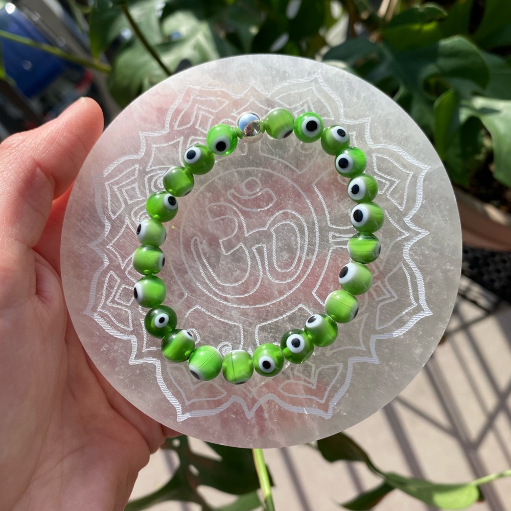 Green Evil Eye Bracelet